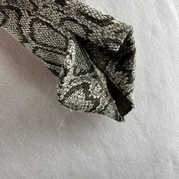 Zara Pants Women's Sz 2 Beige Black Brown Snake Skin Python Print Skinny Stretch - Picture 8 of 10